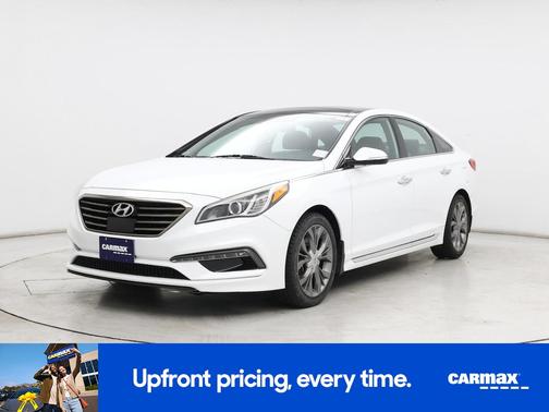 White 2015 Hyundai SONATA Limited