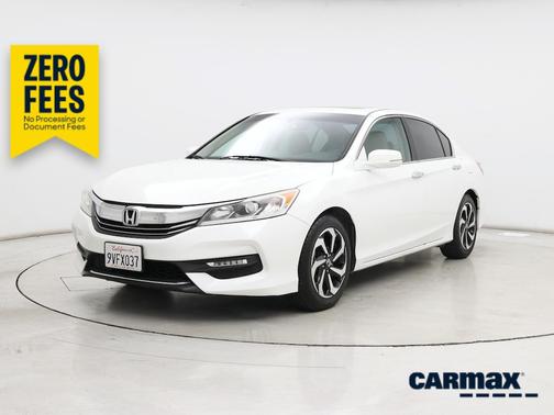 White 2017 Honda Accord EX-L