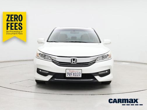 White 2017 Honda Accord EX-L