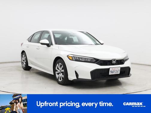 White 2025 Honda Civic LX