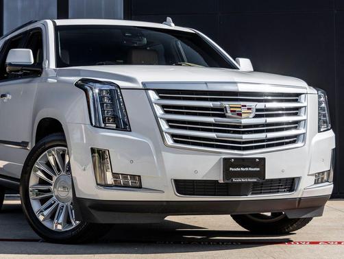 Crystal White Tricoat 2019 Cadillac Escalade Platinum