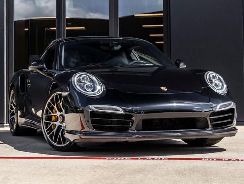 Jet Black Metallic 2015 Porsche 911 Turbo S