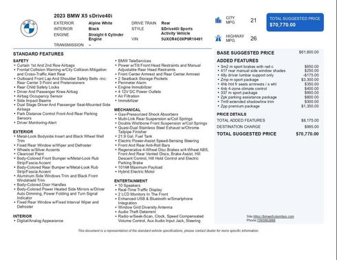 2023 BMW X5 sDrive40i