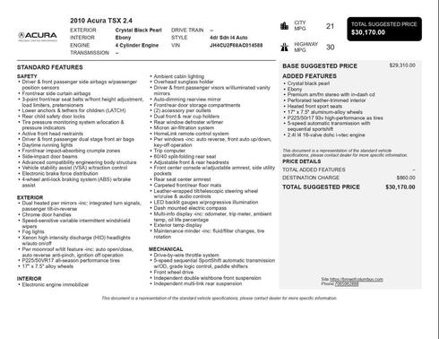 2010 Acura TSX 2.4