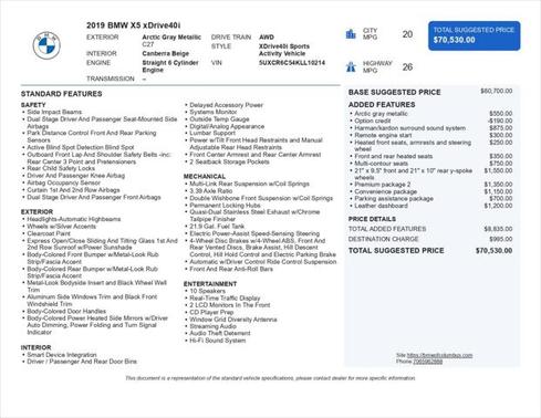 2019 BMW X5 xDrive40i