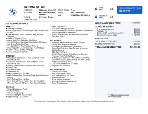 2021 BMW 228 Gran Coupe sDrive