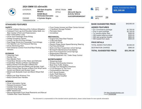 2024 BMW X3 xDrive30i