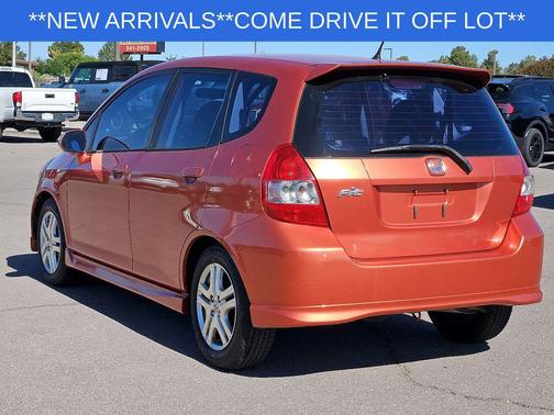 Blaze Orange Metallic 2007 Honda Fit Sport