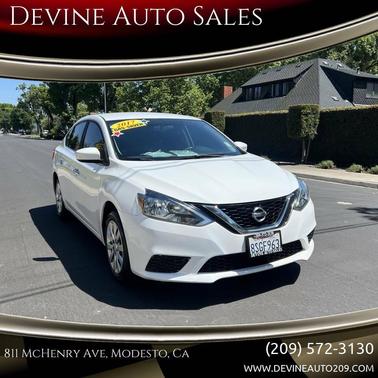 White 2017 Nissan Sentra SV