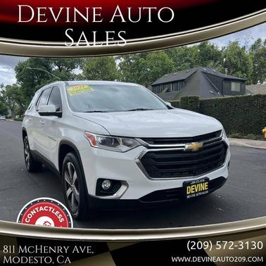 White 2021 Chevrolet Traverse LT Leather