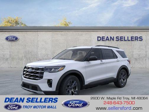 Space White Metallic 2026 Ford Explorer Active (200A)