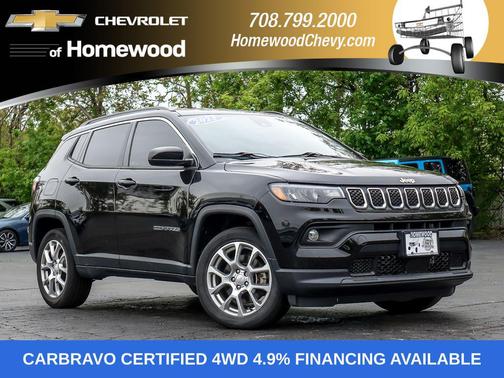 Diamond Black Crystal Pearlcoat 2023 Jeep Compass Latitude Lux