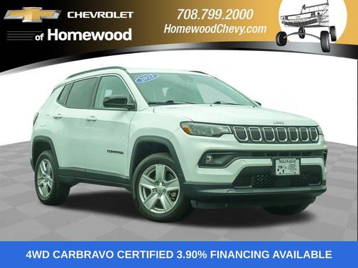 Bright White Clearcoat 2022 Jeep Compass Latitude