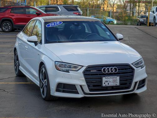 Ibis White 2020 Audi A3 2.0T S line Premium Plus