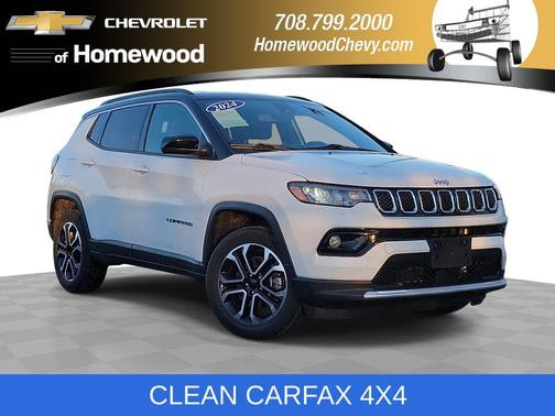 Bright White Clearcoat 2024 Jeep Compass Limited