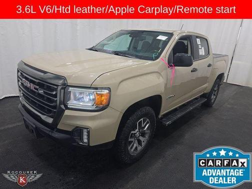 Desert Sand Metallic 2021 GMC Canyon AT4 w/Leather