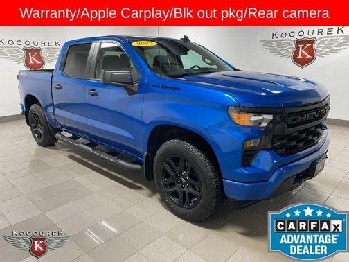 Glacier Blue Metallic 2023 Chevrolet Silverado 1500 Custom