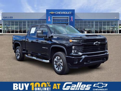 Black 2025 Chevrolet Silverado 2500 Custom