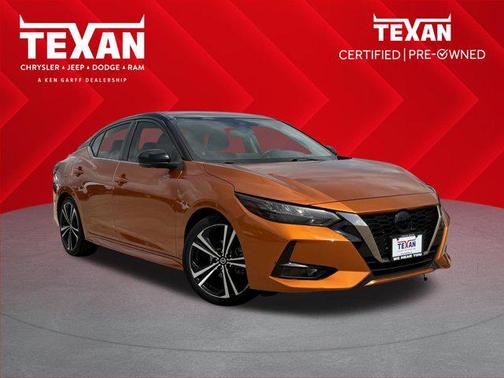 Monarch Orange Metallic/Super Black 2022 Nissan Sentra SR