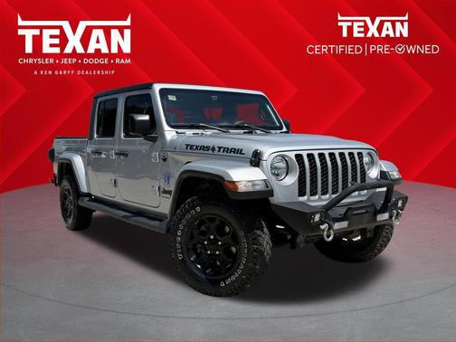 Silver Zynith Clearcoat 2023 Jeep Gladiator Texas Trail 4x4