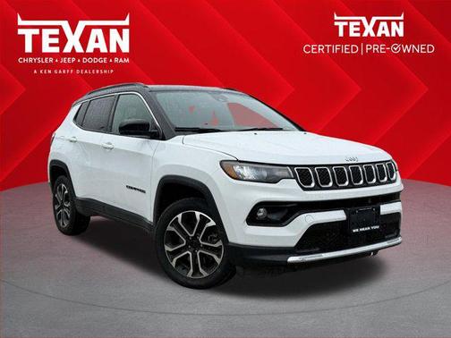 Bright White Clearcoat 2023 Jeep Compass Limited