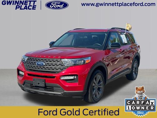 Rapid Red Metallic Tinted Clearcoat 2023 Ford Explorer XLT