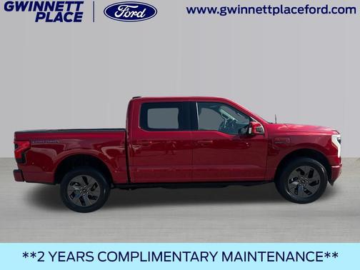 Rapid Red Tinted 2023 Ford F-150 Lightning LARIAT