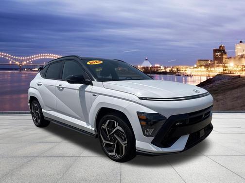 Atlast White w/Black Roof 2024 Hyundai KONA N Line