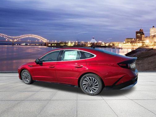 Ultimate red 2025 Hyundai SONATA Hybrid Limited