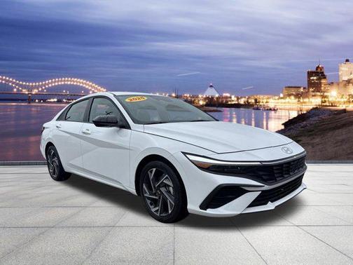 Serenity White 2025 Hyundai ELANTRA Sport