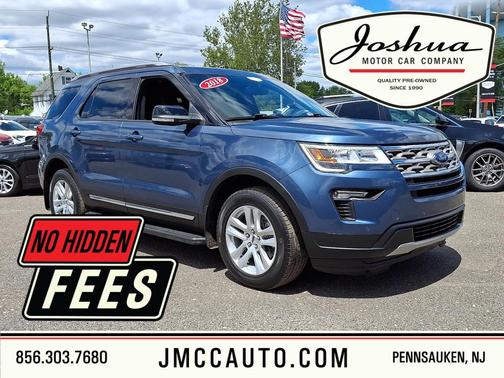 Blue Metallic 2018 Ford Explorer XLT