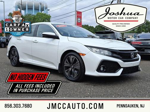 White Orchid Pearl 2017 Honda Civic EX-L Navi