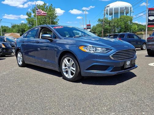 Blue Metallic 2018 Ford Fusion Hybrid S