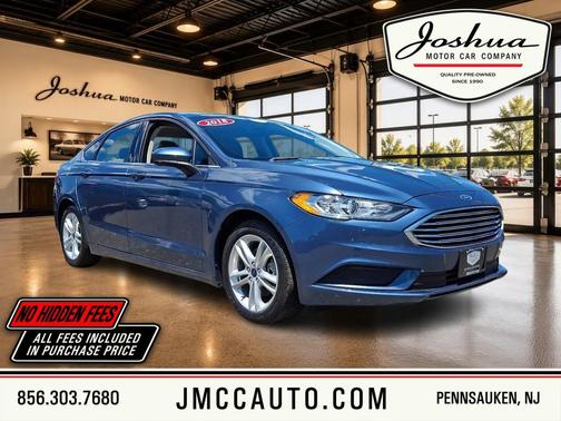 Blue Metallic 2018 Ford Fusion Hybrid S
