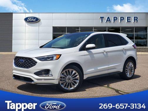 Star White 2023 Ford Edge Titanium