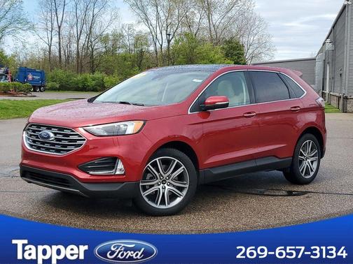Red Tinted Clearcoat 2023 Ford Edge Titanium