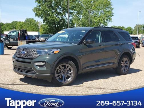 Forged Green Metallic 2024 Ford Explorer XLT