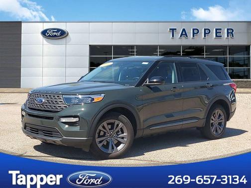 Forged Green Metallic 2024 Ford Explorer XLT
