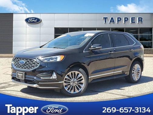 Agate Black Metallic 2022 Ford Edge Titanium