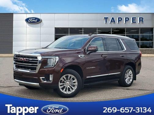 Redwood Metallic 2022 GMC Yukon SLT