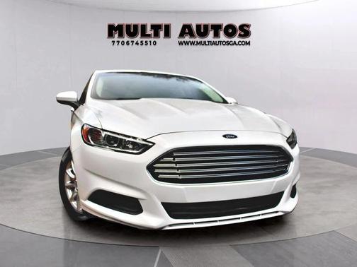 White 2015 Ford Fusion S