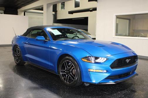 Blue 2021 Ford Mustang EcoBoost Premium