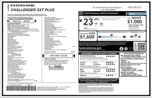 2017 Dodge Challenger SXT