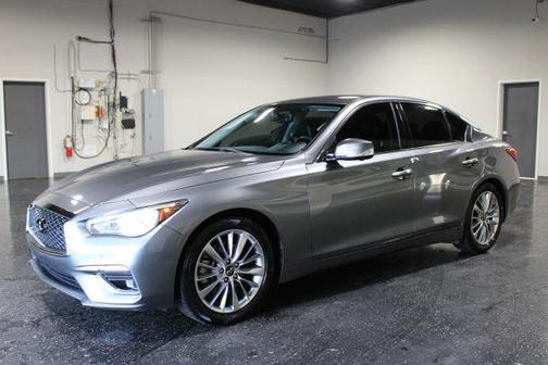 Gray 2021 INFINITI Q50 3.0t LUXE