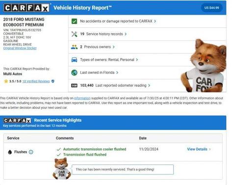 2018 Ford Mustang EcoBoost Premium