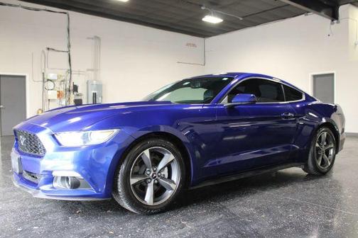 Blue 2015 Ford Mustang V6
