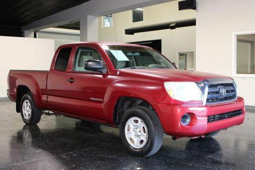 Red 2005 Toyota Tacoma Access Cab
