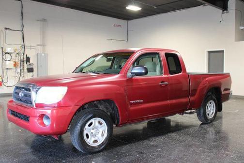 Red 2005 Toyota Tacoma Access Cab