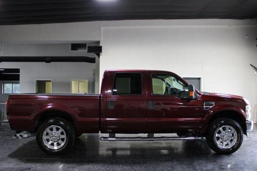Burgundy 2008 Ford F-250 Lariat