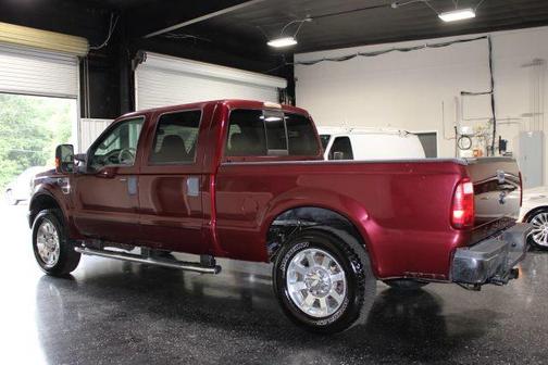Burgundy 2008 Ford F-250 Lariat